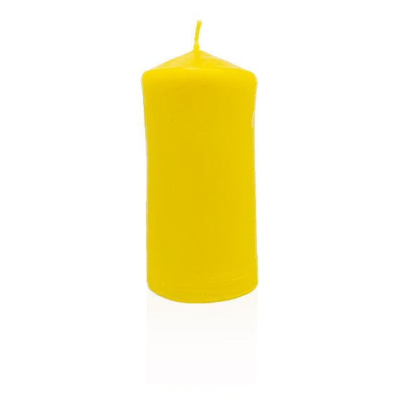 Bienenwachskerzen aus 100% Bienenwachs – „Adventskerze Stumpenkerze glatte Oberfläche“ ca. 13 cm hoch - Honigprinz